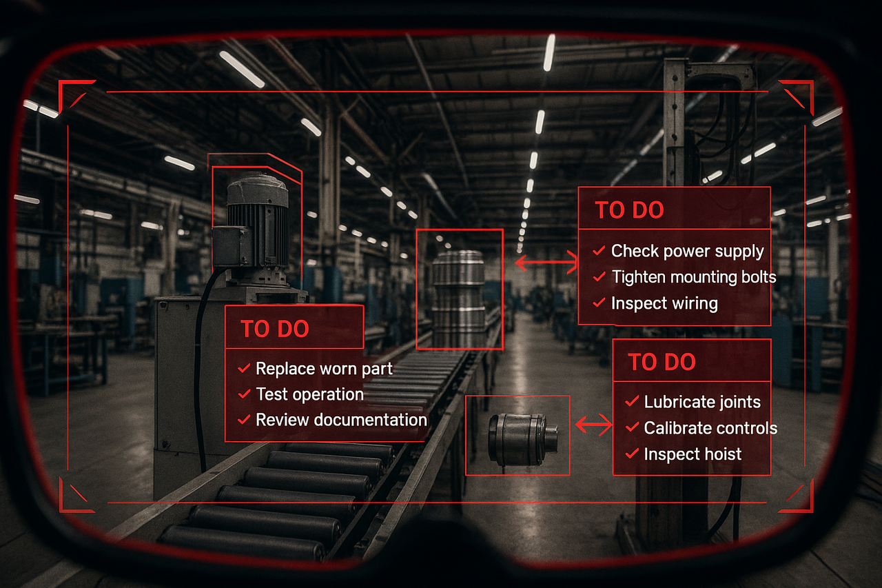 Robot PoV in a factory